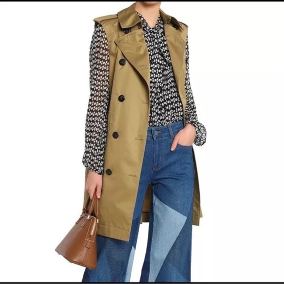 COACH Convertible Khaki Trench Coat Vest BRAND NEW WITH TAGS - Picture 2 of 15